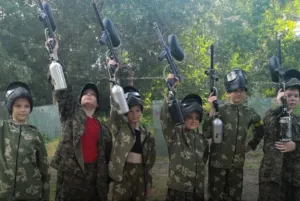 1 час игры в детский пейнтбол
