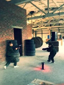 Лазертаг на полигоне 1 час