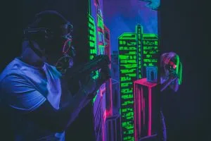 1.5 часа игры в лазертаг