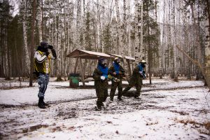 Игры в кидбол (детский пейнтбол) круглый год!