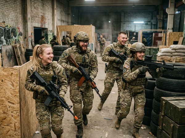 1,5 часа игры в страйкбол