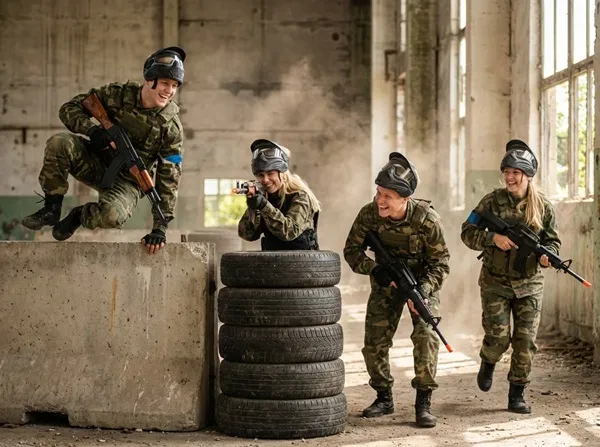 3 часа игры в страйкбол + 2 часа в зоне отдыха за весь коллектив - пакет 