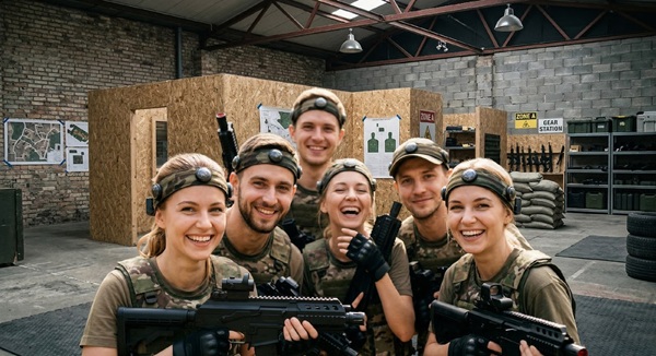 Общая игра в лазертаг