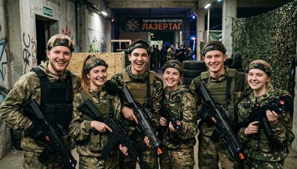 Игра в лазертаг. Пакет -6 человек-