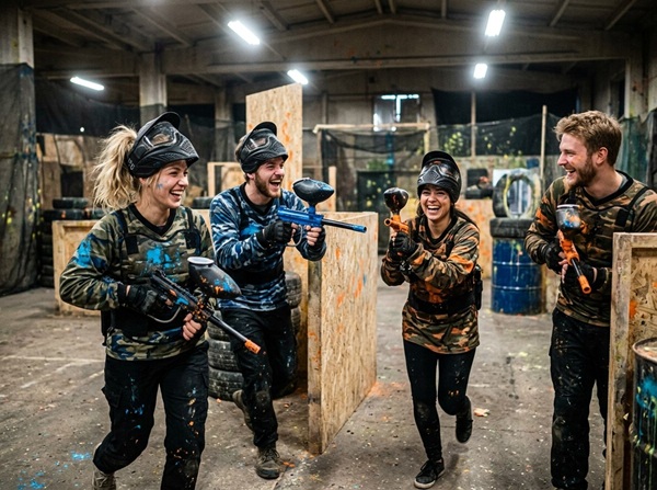 Игра в пейнтбол <font color=