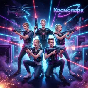 Стандартная программа с игрой Лазертаг 5+ (2 часа 15 мин)